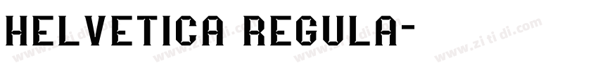 helvetica regula字体转换